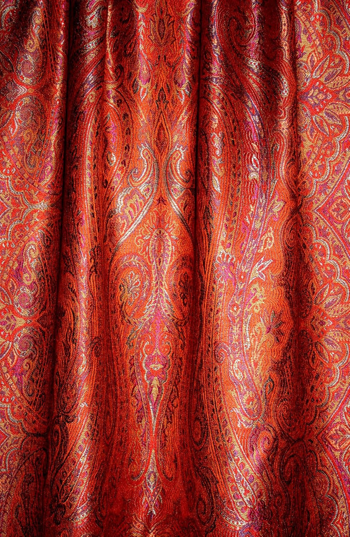 Lorenzo Cana Herrenschal Schaltuch jacquard gewebt 100% Seide 70 x 190 cm Paisley Muster Seidenschal