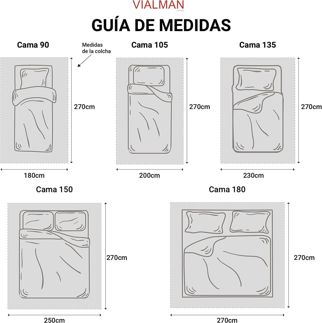 VIALMAN Tagesdecke, Beige, 90 90 Beige, 90 Beige