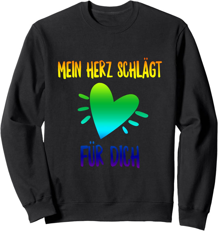 Mein Herz Schlägt Für Dich Lgbt-Q Stolz Schwul Verbündeter Sweatshirt