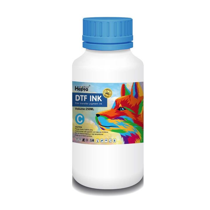 250ml DTF Tinte Premium-Pigment Tinte für PET-Folien Thermotransfer für alle Epson DTF-Drucker Umbau
