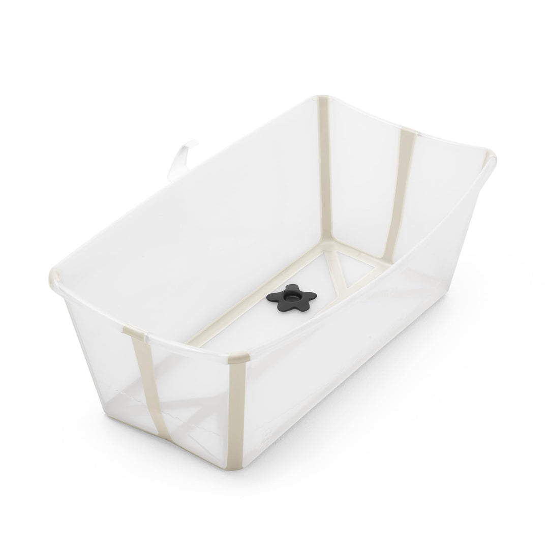 Stokke Flexi Bath, Sandy Beige - 64 x 24 x 34 cm - Faltbare Babybadewanne für Neugeborene und Babys