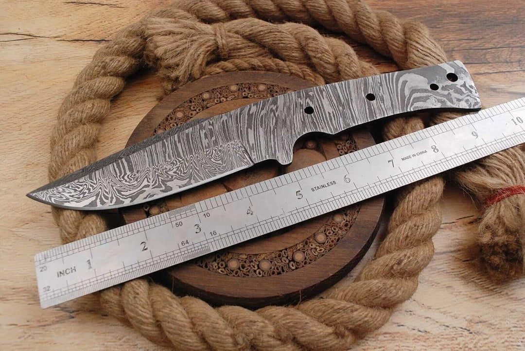 Damast Klinge Handgeschmiedete Damast Rohling Damascus blank blade 6028EA