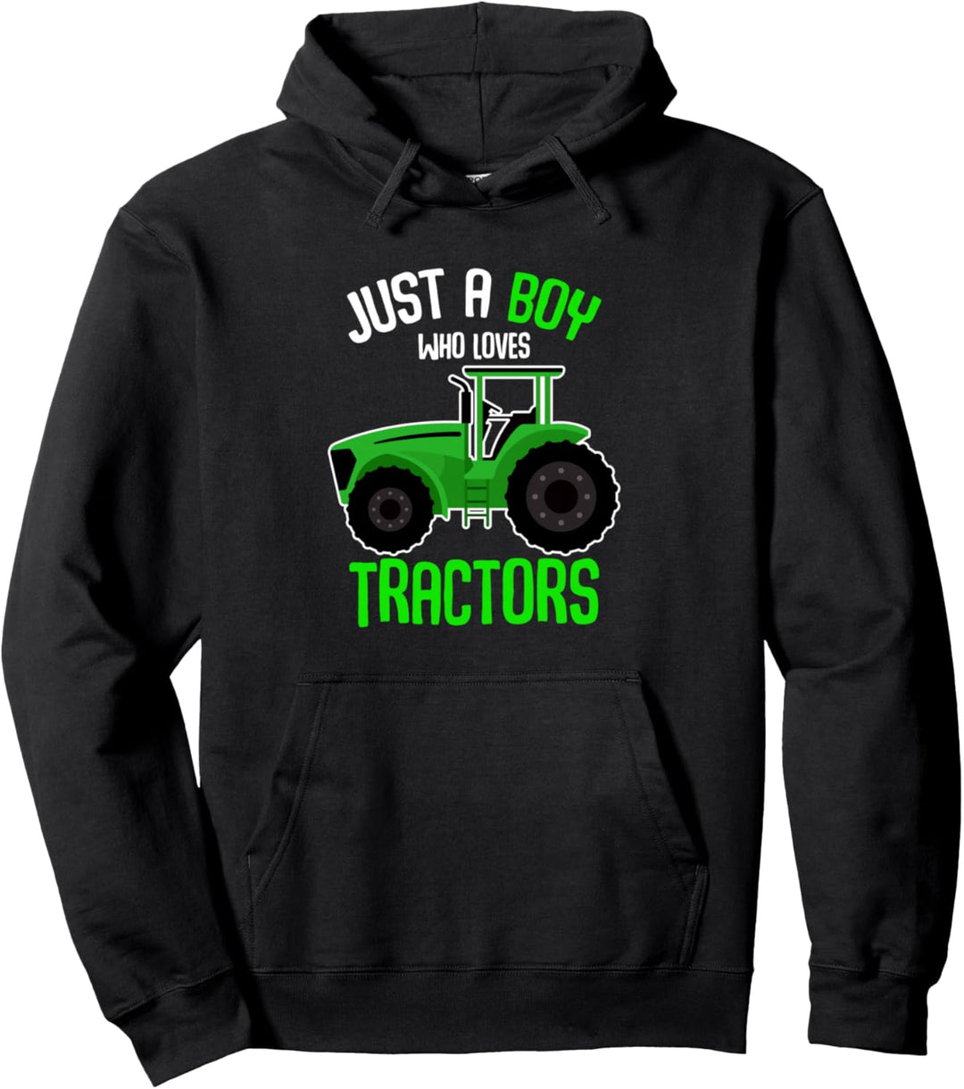 Nur ein Junge, der Traktoren liebt Pullover Hoodie