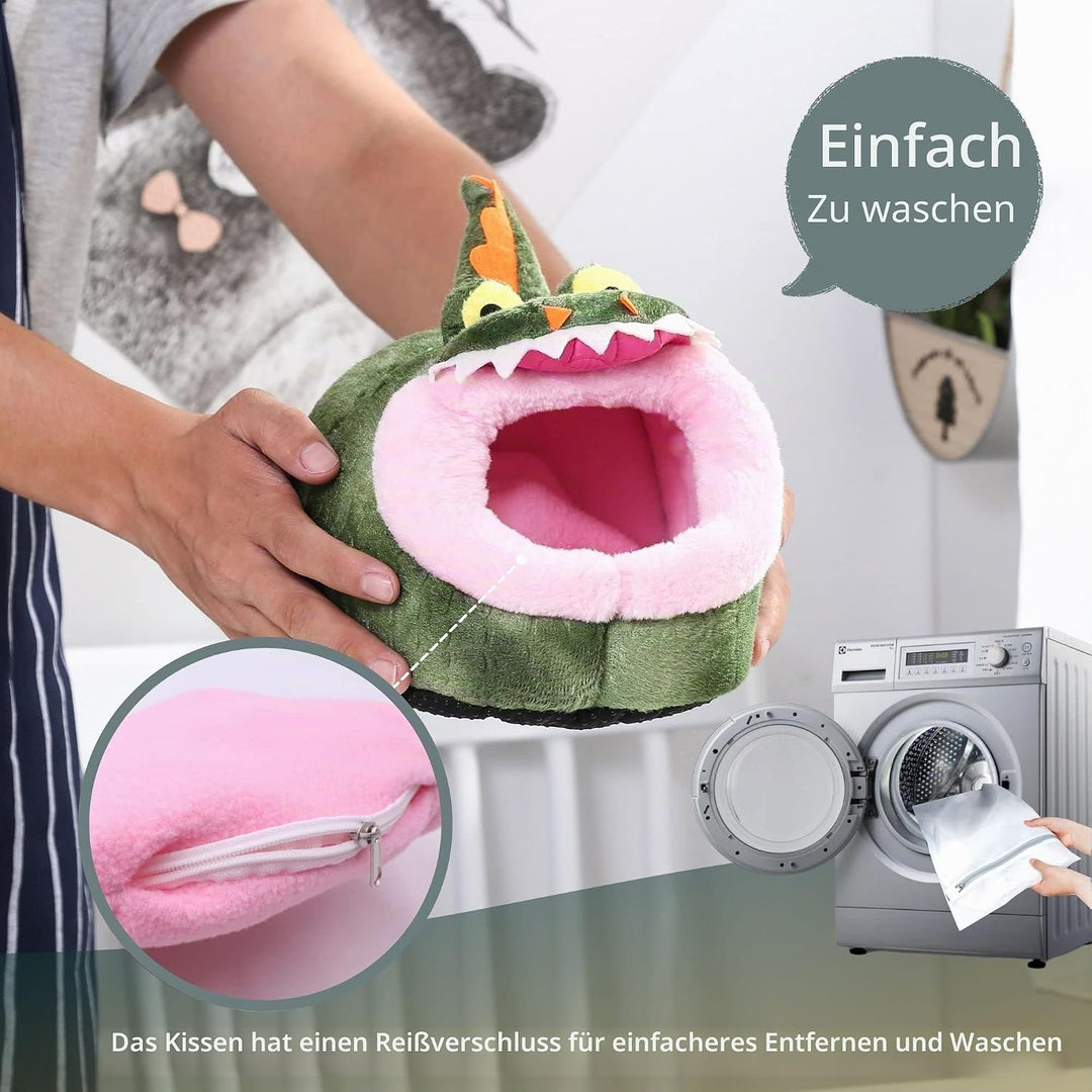 JanYoo Kleintierhöhle für Chinchilla, Igel, Meerschweinchen, Käfigzubehör, Spielzeug, für Bartagame,