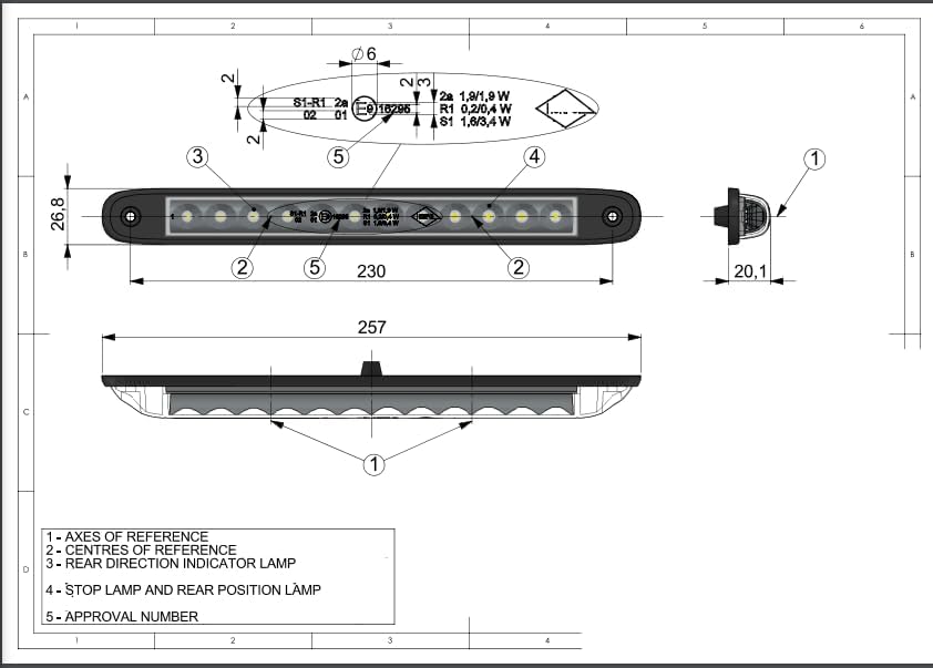 Ml MelTruck® LED Rückleuchte mit Bremsleuchte Positionsleuchte Blinker 12V 24V für Anhänger Wohnmobi