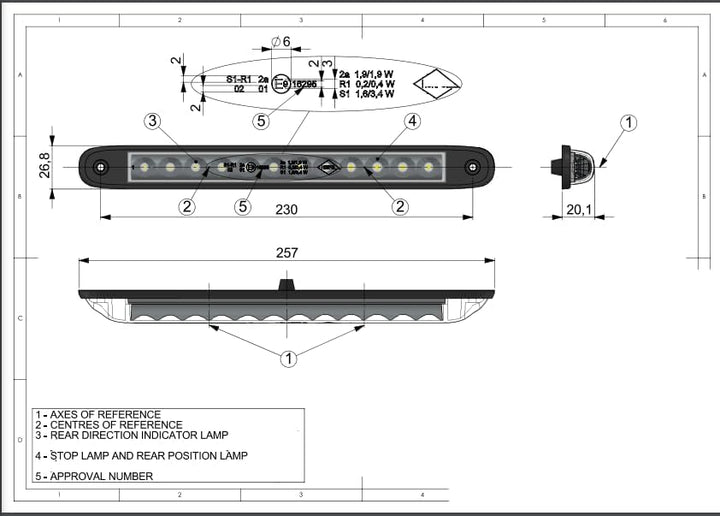 Ml MelTruck® LED Rückleuchte mit Bremsleuchte Positionsleuchte Blinker 12V 24V für Anhänger Wohnmobi