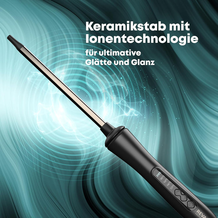 Revamp Progloss Tight Curl Stick - Dünner Korkenzieher Lockenstab für kleine bis mittlere Locken, Ko