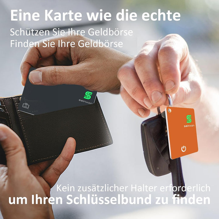 Brieftaschen-Tracker, RFID-Blockierkarte und Mini-Schlüsselanhänger, Artikelfinder mit Ladeclip, fun