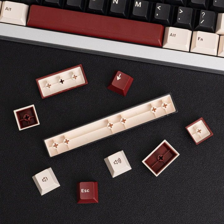 172 Tasten Double Shot Tastenkappen Cherry Profil Rome Keycaps für 61/64/87/1041/08 ANSI/ISO-Layout