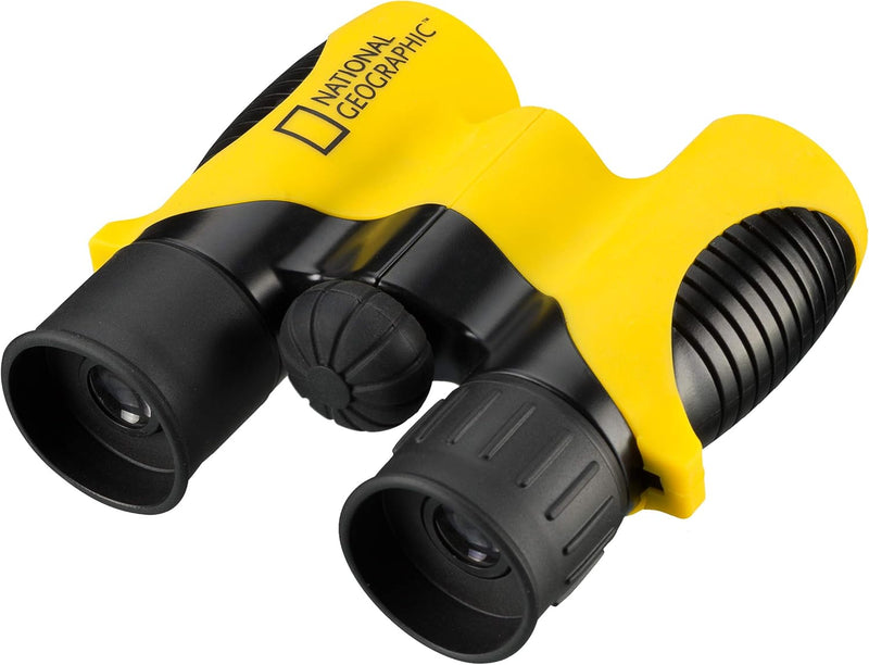 National Geographic Kinderfernglas 6x21, Dioptrienverstellung, inkl. Tasche und Tageriemen & Kompass