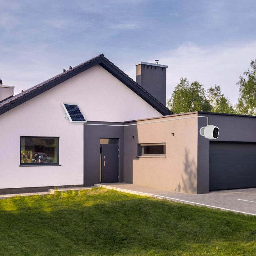 iTODOS Solarpanel, kompatibel mit Arlo Pro und Arlo Pro 2, 30 cm langes Outdoor-Stromladekabel und v