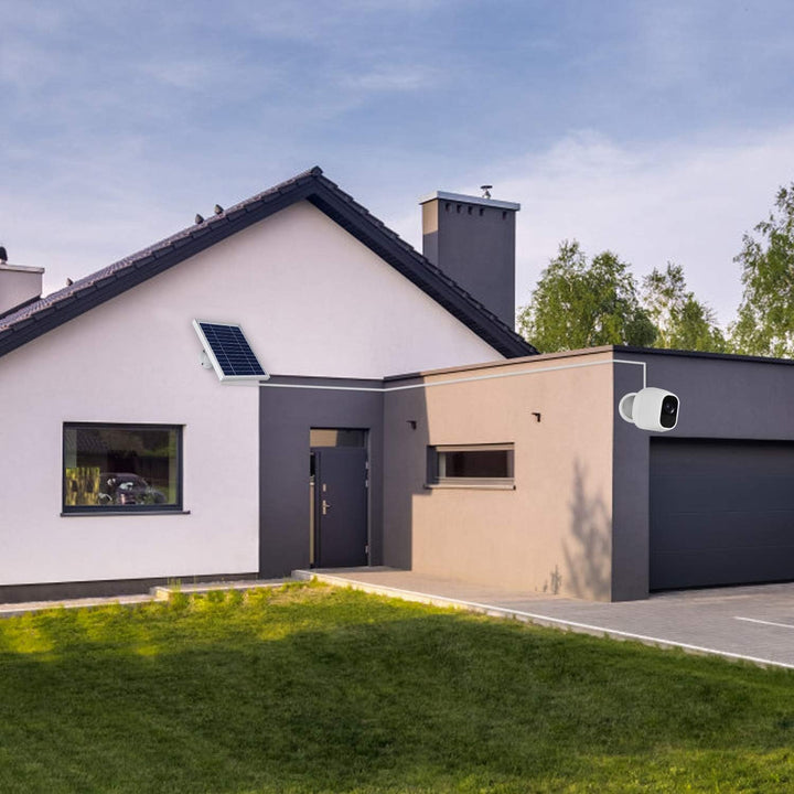 iTODOS Solarpanel, kompatibel mit Arlo Pro und Arlo Pro 2, 30 cm langes Outdoor-Stromladekabel und v