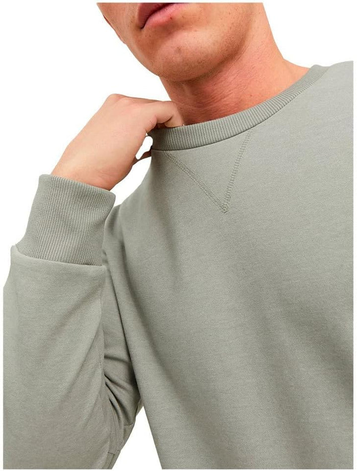 Jack & Jones Herren Jack & Jones Male Sweatshirt Einfarbig Sweatshirt Sweatpullover S Wrought Iron,