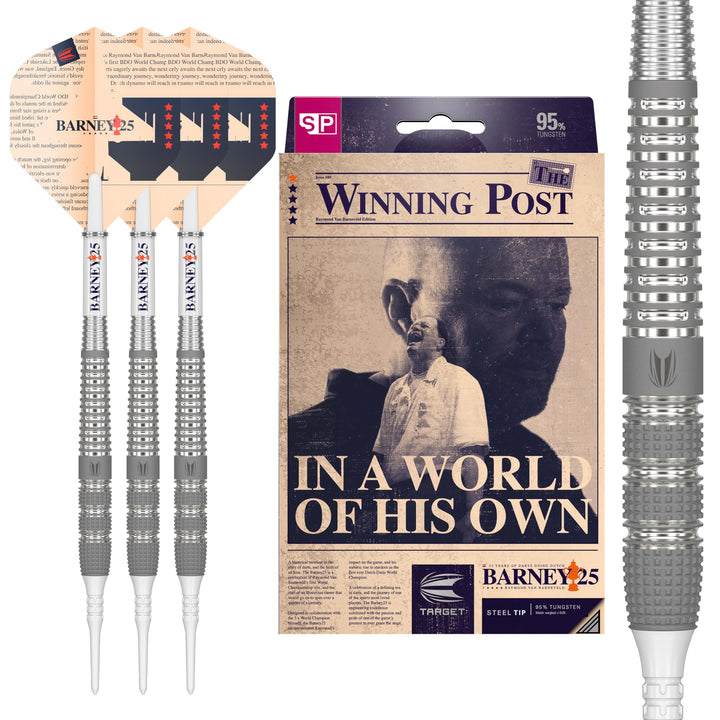 Target Darts Raymond Van Barneveld RVB 25 Year Edition 95% Wolfram Soft Tip Darts Set 20G, 20G