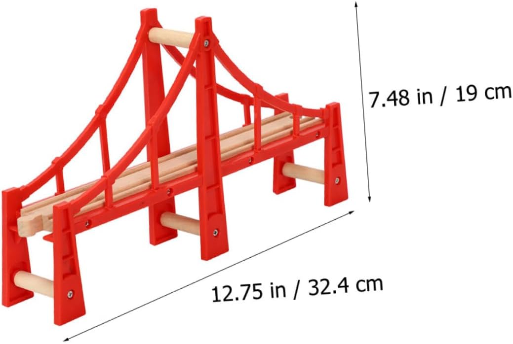 STOBOK 2stücke Holzspielzeug Für Eisenbahn Kompatibel Mit Holzschienen Fördert Spiel Für Mädchen Um