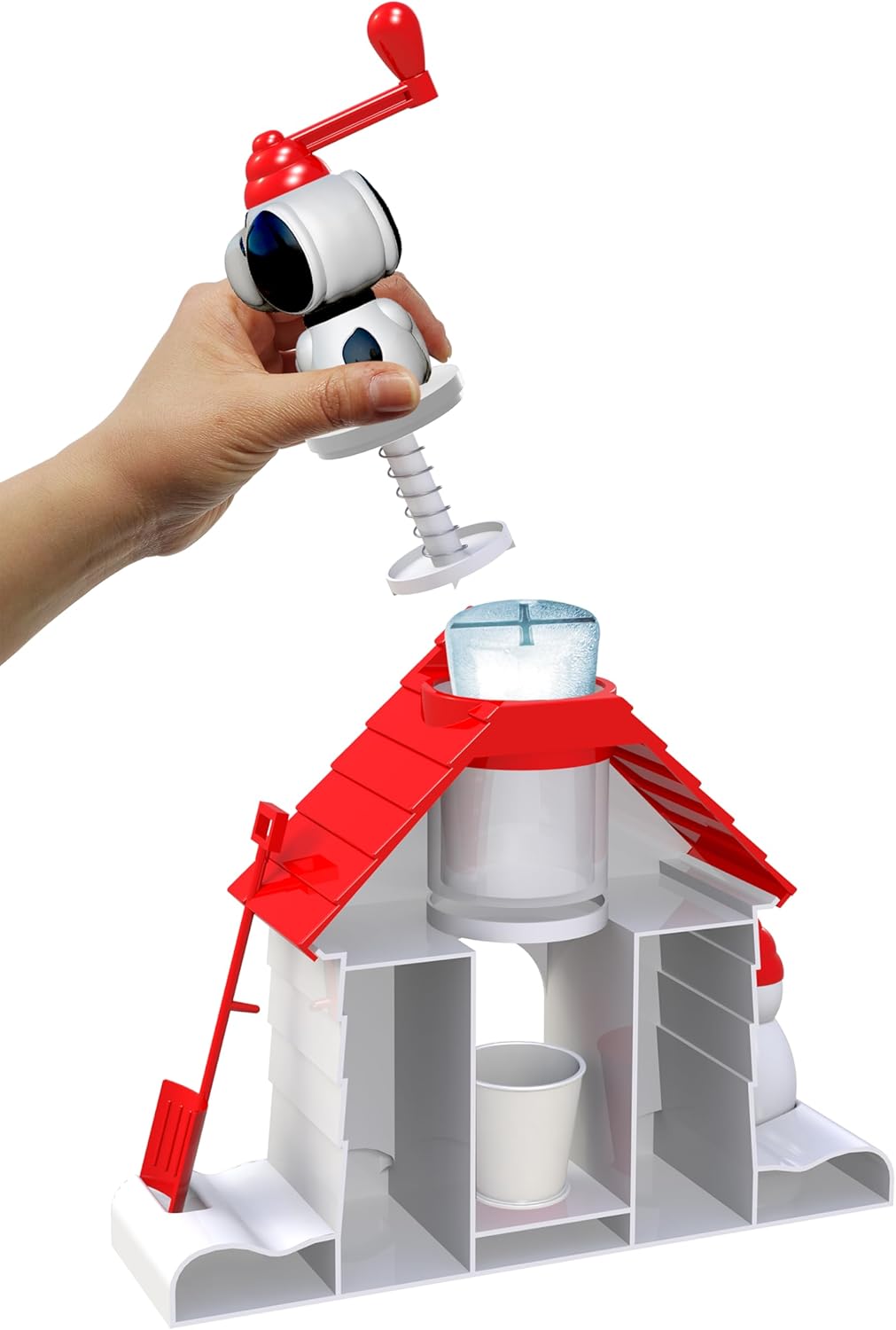 Snoopy SNO-Kegel-Maschine, Schneekegel-Eismaschine, Eisrasierer, Snoopy Hausform, rasierte Eismaschi
