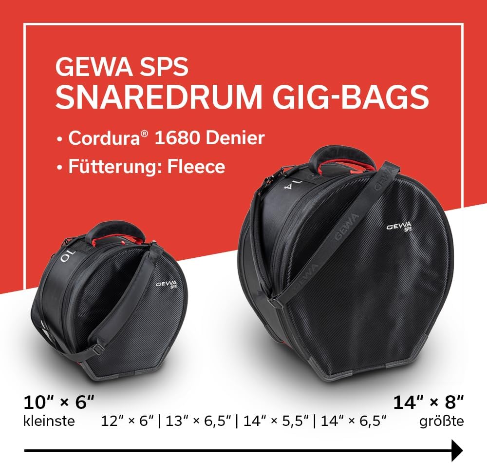 Snaredrum Gig-Bag SPS 12x6&