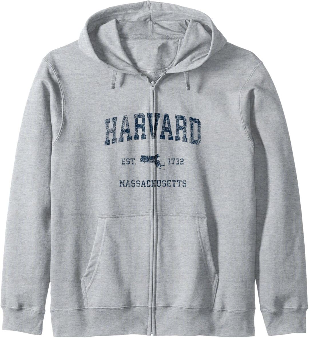 Harvard Massachusetts MA Vintage-Sportdesign, Marine-Druck Kapuzenjacke