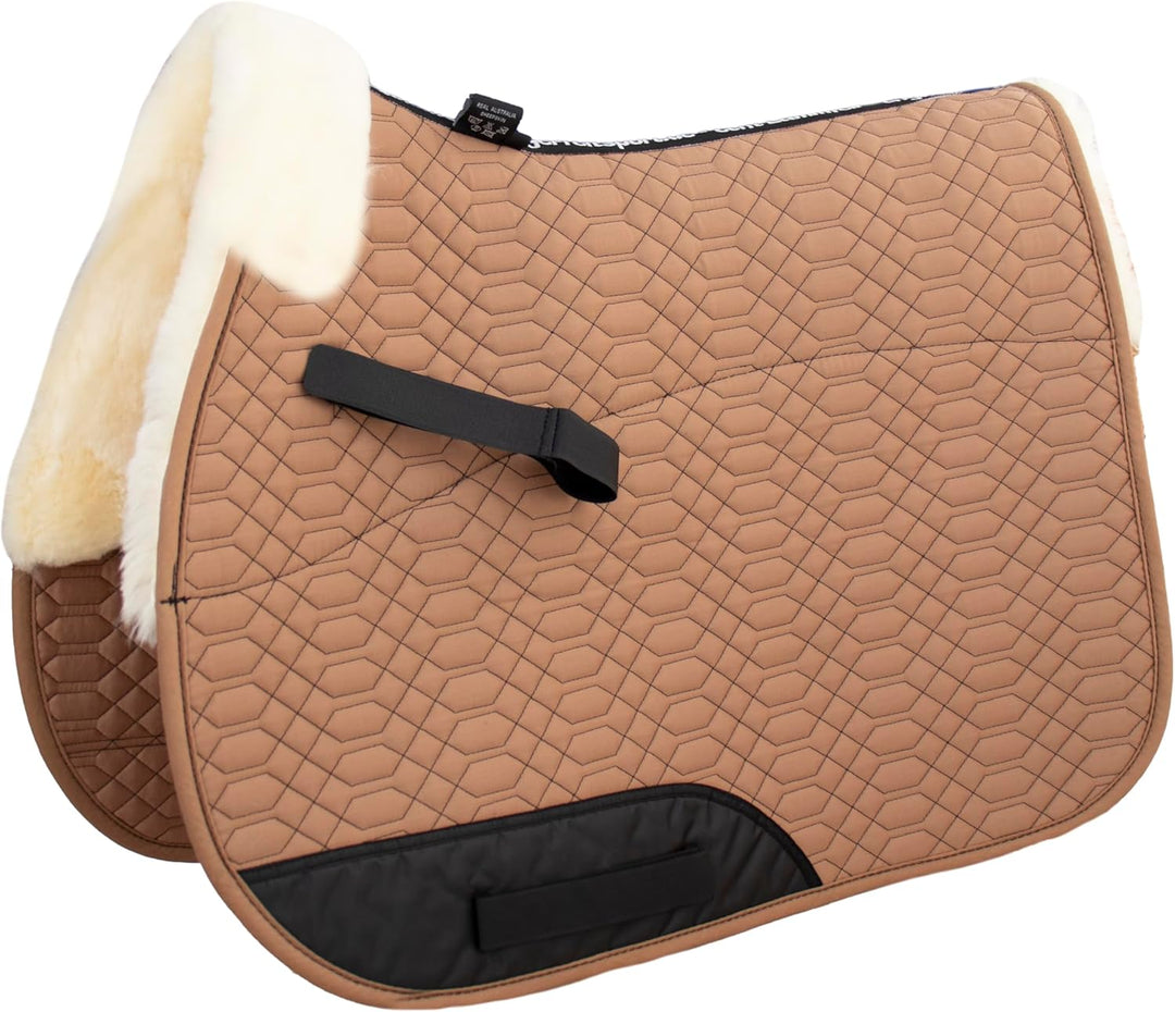 Engel Reitsport Lammfell Schabracke Half Lined SCHABRA1-VSS-CAM-MED Steppstoff Camel Fell med. Viels