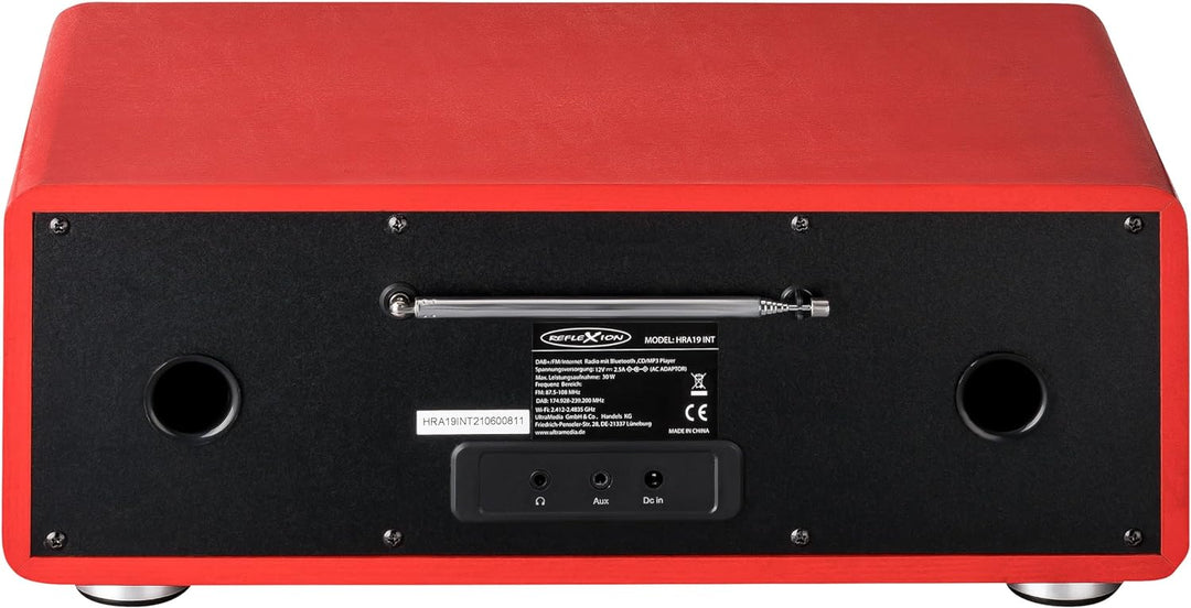 Reflexion HRA19INT DAB- und Internetradio mit CD-Player und Radiowecker (UKW, DAB, DAB+, Bluetooth,