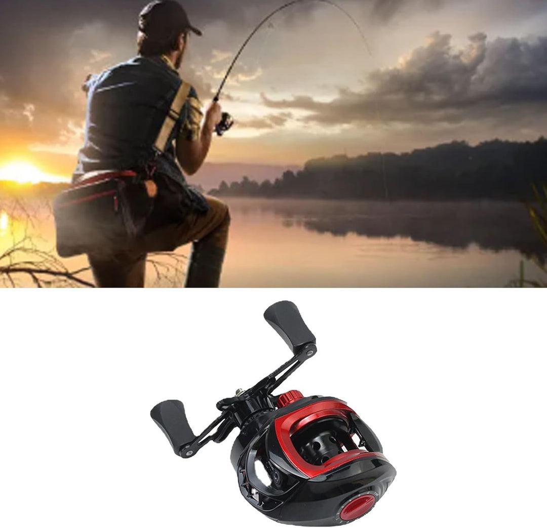 Metall-Weitwurf-Baitcaster-Angelrolle mit Anti-Explosions-Schnurfunktion, Übersetzungsverhältnis 7,2