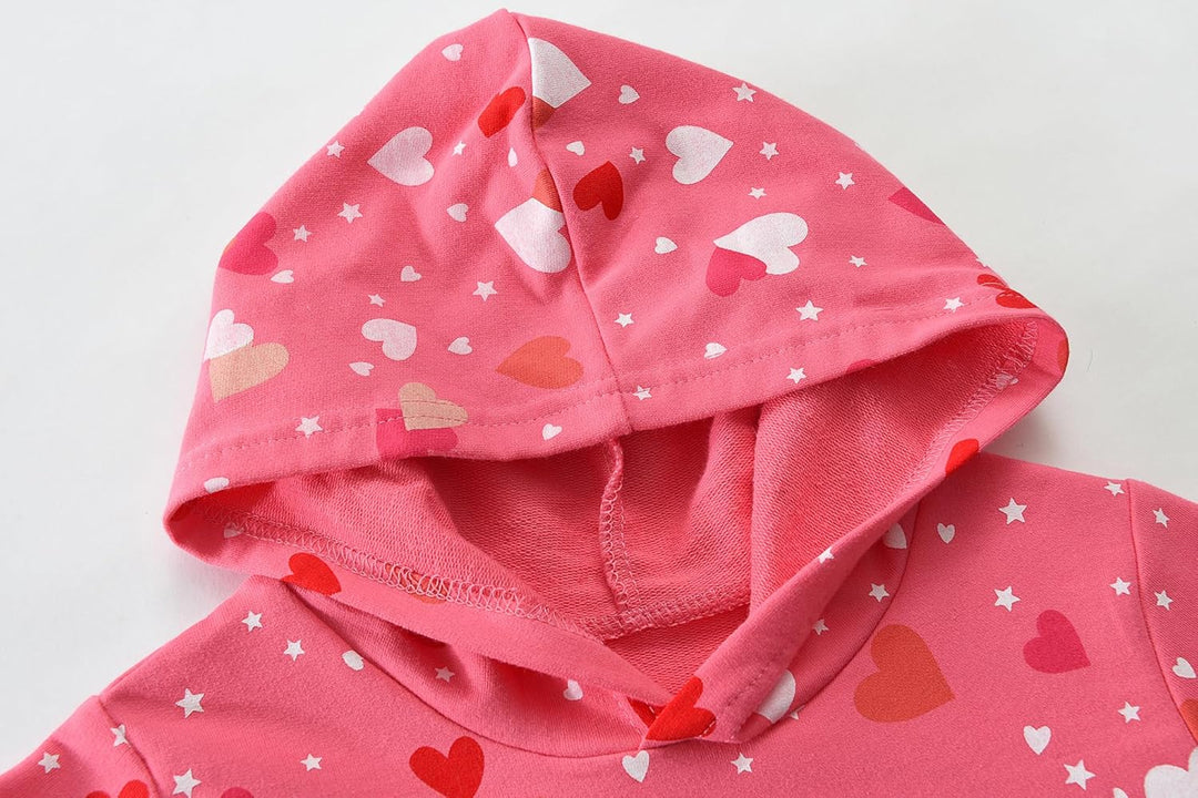 CM-Kid Kapuzenpullover Mädchen Langarm Hoodie Bunt Kinder Sweatshirts Baumwolle Warm Tops 1-7 Jahre