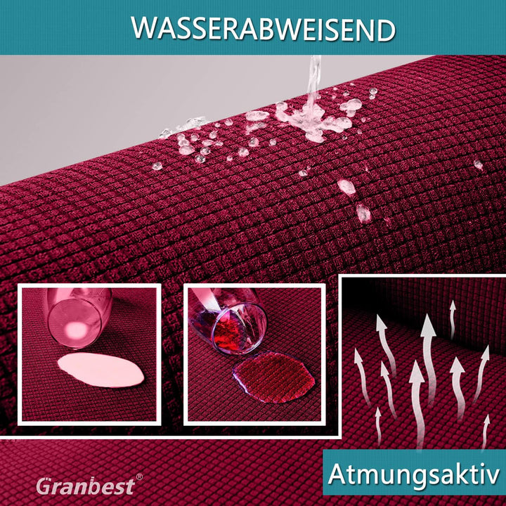 Granbest wasserdichte Armlose Futon Abdeckung, Hoher Stretch Futon Schutz für Faltendes Schlafsofa A