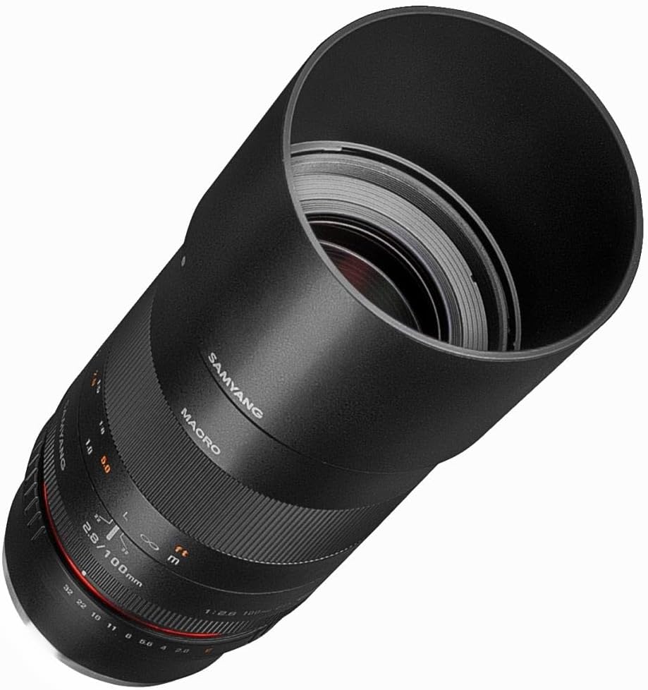 Samyang 100mm F2.8 Makro für MFT– Macro Teleobjektiv Festbrennweite für MFT Mount, manueller Fokus,