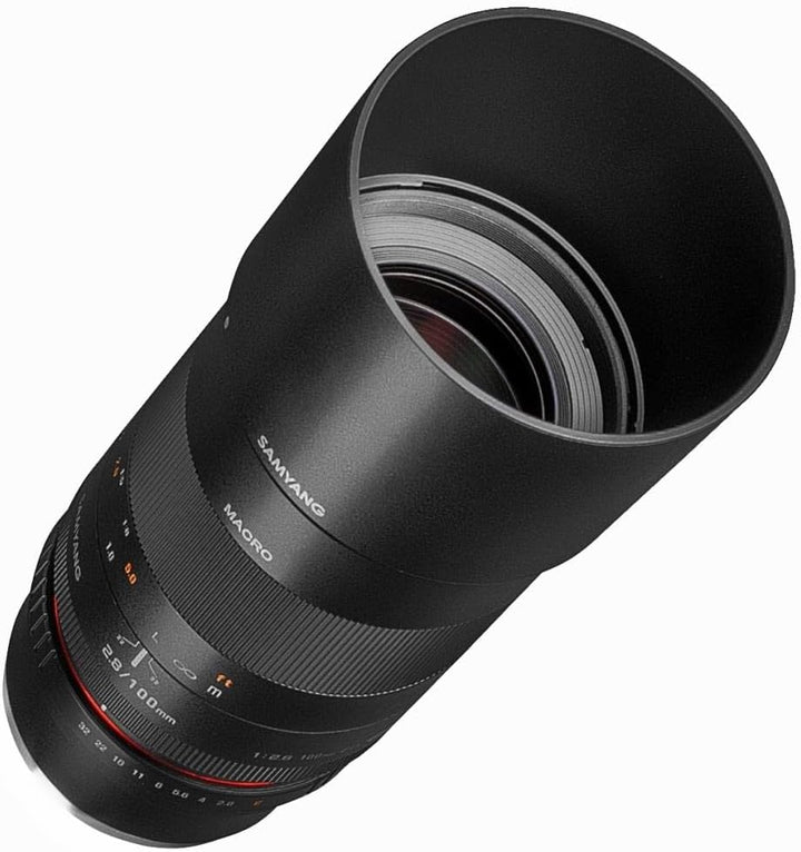 Samyang 100mm F2.8 Makro für MFT– Macro Teleobjektiv Festbrennweite für MFT Mount, manueller Fokus,