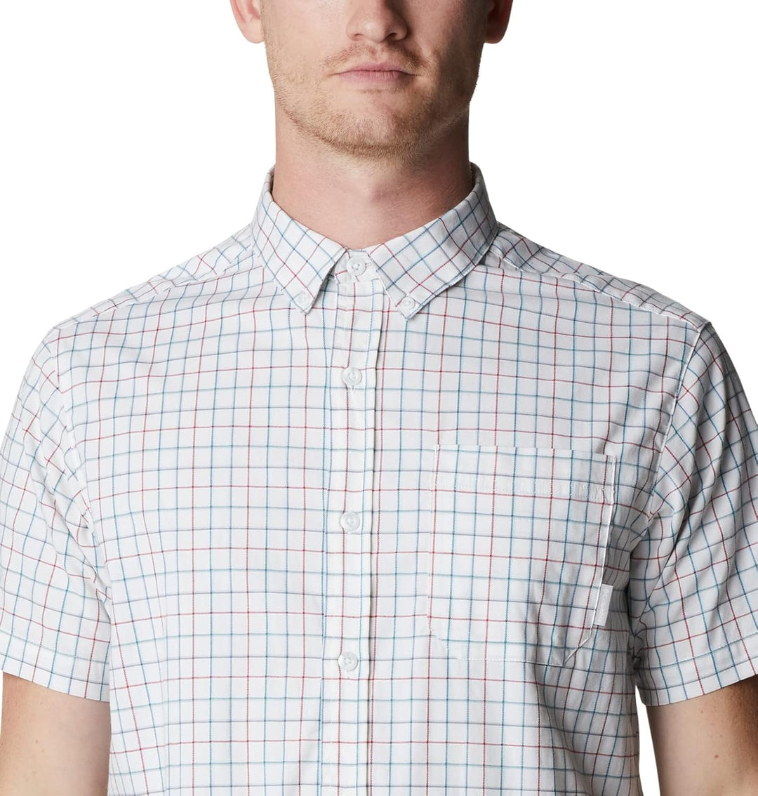 Columbia Herren Rapid Rivers Ii Short Sleeve Wander-Shirt 3X Weisses Gitter, 3X Weißes Gitter