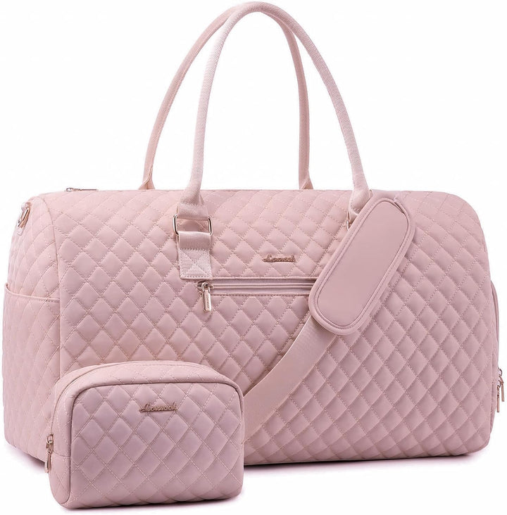 LOVEVOOK Sporttasche Damen, Reisetasche Weekender Travel Bag Kliniktasche Geburt mit Kulturtasche, S