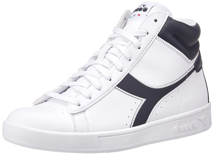 Diadora Unisex Torneo High Gymnastikschuh 38.5 EU Weiss Blau, 38.5 EU Weiß Blau