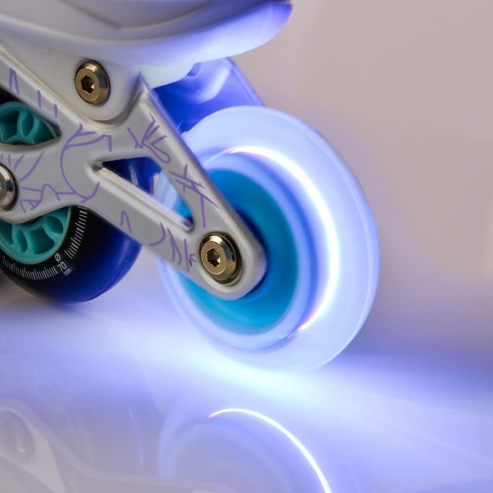 meteor verstellbare 4‑in‑1 Kinder Inline-Skates – Rollschuhe Inliner Schlittschuhe – ABEC‑7 PU‑Räder