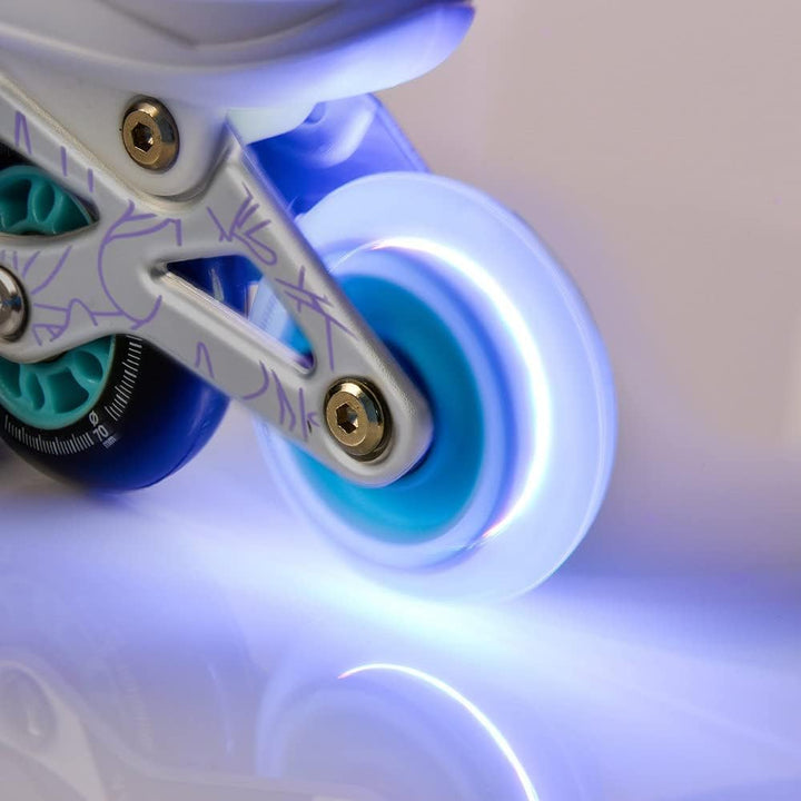 meteor verstellbare 4‑in‑1 Kinder Inline-Skates – Rollschuhe Inliner Schlittschuhe – ABEC‑7 PU‑Räder