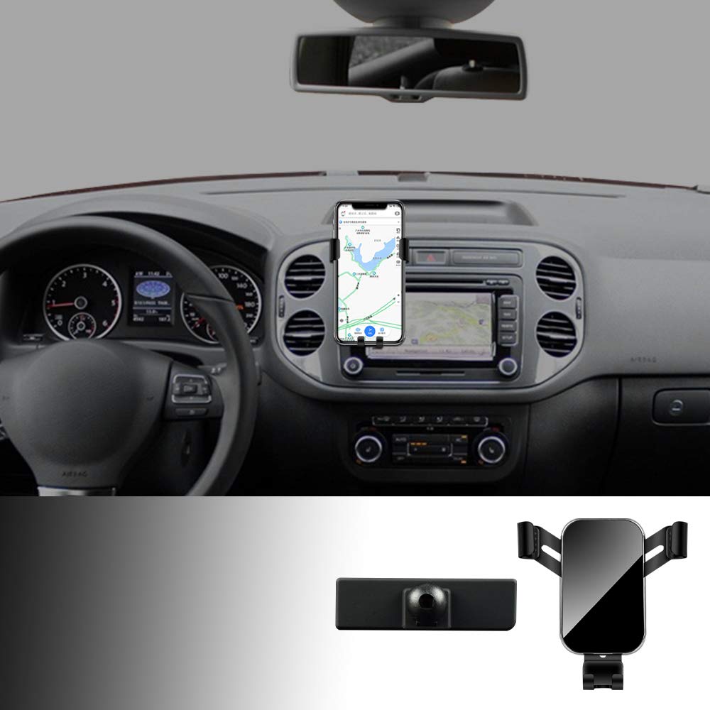 KUNGKIC Auto-Telefonhalterung für Volkswagen VW Tiguan 2012-2016, Einstellbar, Fit für 4-6,2 Zoll Te