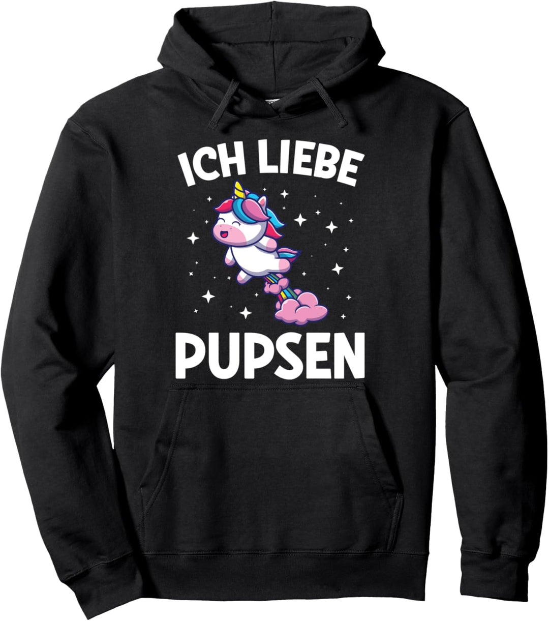 Ich Liebe Pupsen Einhorn Lustiges Furzen Pups Pullover Hoodie