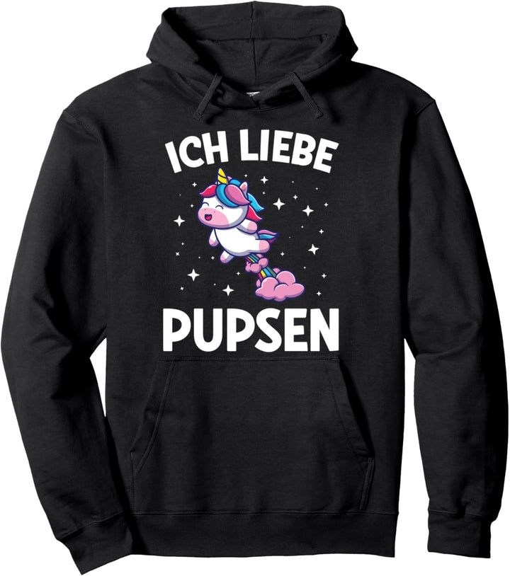 Ich Liebe Pupsen Einhorn Lustiges Furzen Pups Pullover Hoodie