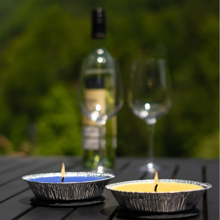 HOFER 30 x Citronella-Flammschalen für draussen | hochwertige Citonella Kerze Outdoor | mit Citronel