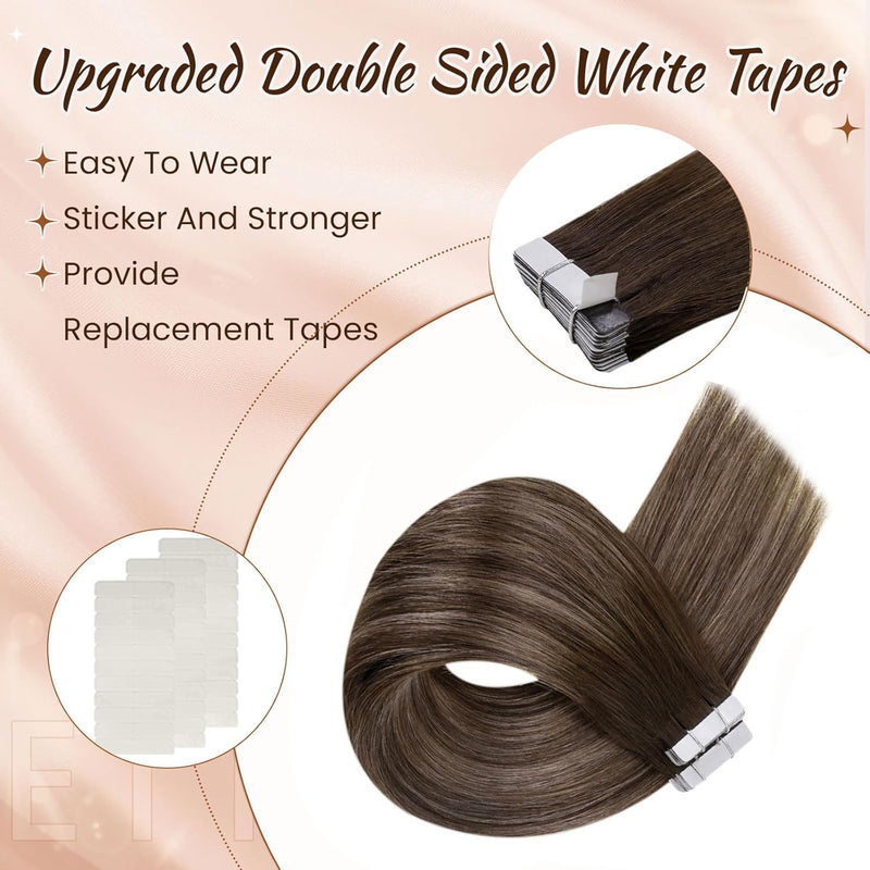 Hetto Extensions Tape Echthaar Ombre Tape Extensions Echthaar Remy Extensions Echthaar Tape Ombre Du