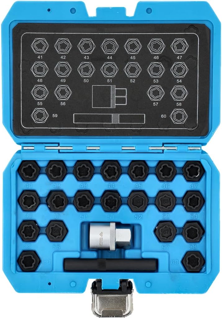 BRILLIANT TOOLS BT691050 Felgenschloss-Sortiment für BMW, 22-tlg [Powered by KS TOOLS]