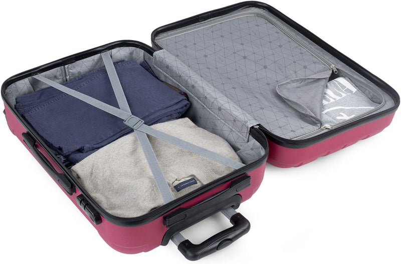 ITACA - Reisekoffer der Firma, Set mit 4 Rädern – Set Travel Cases ABS – Set Sturdy and Light Travel