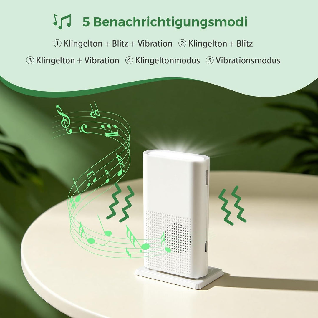 PHYSEN Tragbare Türklingel Verstärker, 260m Reichweite, Für Ring &amp; Blink | Kompatibel Mit Ring, Blin
