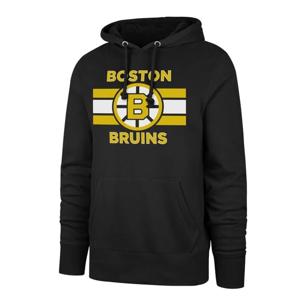 '47 Boston Bruins Stripe Burnside NHL Hoodie Schwarz, L