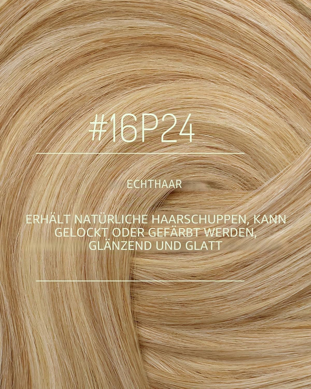 RUNATURE Clip Extensions Echthaar Goldblond mit Hellblond Clip in Echthaar Extensions Remy Haar Clip