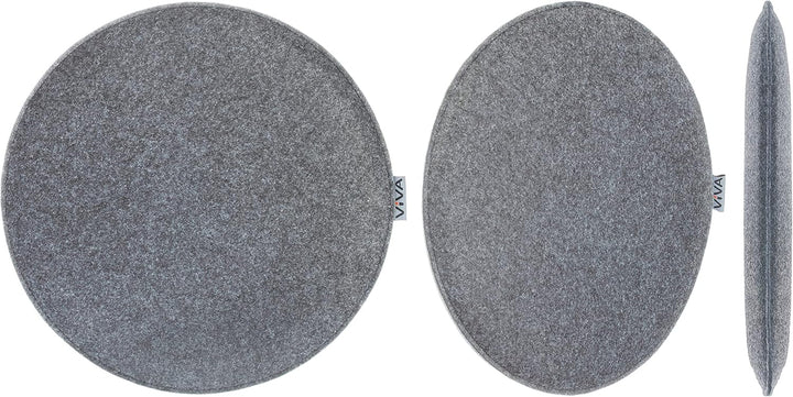 Brandsseller 8er Set Sitzkissen aus Filz Ø 35x2 cm – Robuste Stuhlauflagen für innen und aussen, run