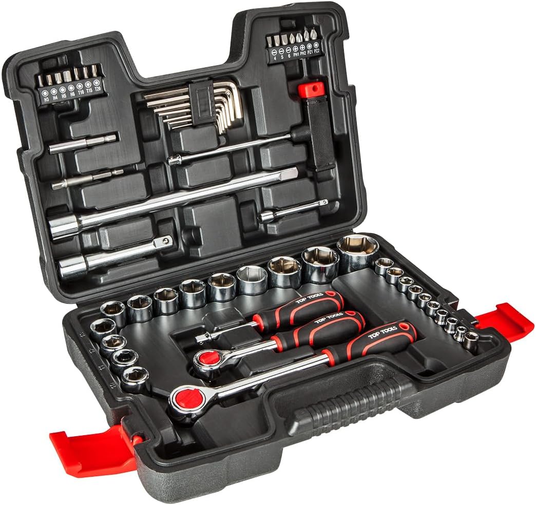 Steckschlüsselset 1/4", 1/2", 53 Teile Top Tools 38D530