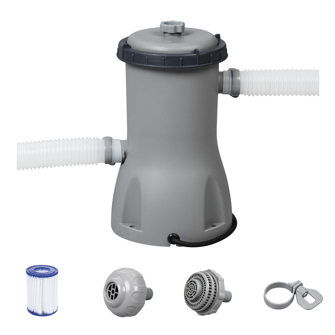Poolreinigung Set Flowclear BestWay 3.028 l/h Pumpe + Filter Filterpumpe