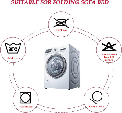 Mingfuxin Armlose Schlafsofabezüge, Stretch-Samt Futon Couchbezug Dicke weiche gemütliche Sofa Schon