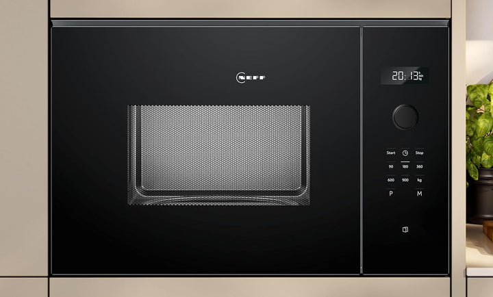 Neff N 50, HLAWD53K0, Einbau Mikrowelle, 59 x 38 cm, Easy Clean für schnelle Reinigung, LED Display,