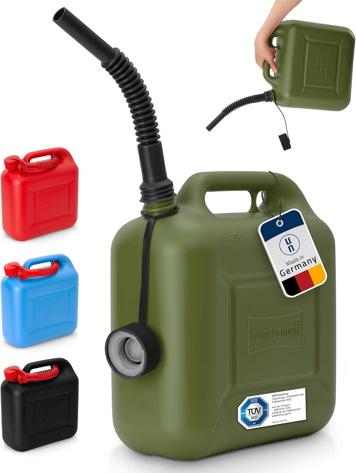 Kraftstoff-Kanister 812869 STANDARD 10l für Benzin, Diesel und andere Gefahrgüter, UN-Zulassung, mad